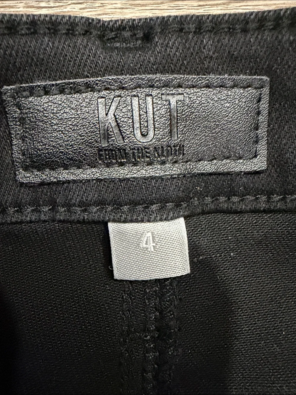 Kut from the Kloth Dark Chacoral ANA High-Rise Fab Ab Flare Jeans